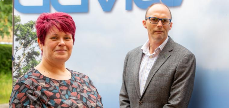 Nia Davies (Davlec) and Stewart Williams (Development Bank of Wales)