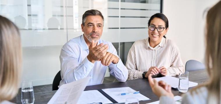 Directors in a board meeting