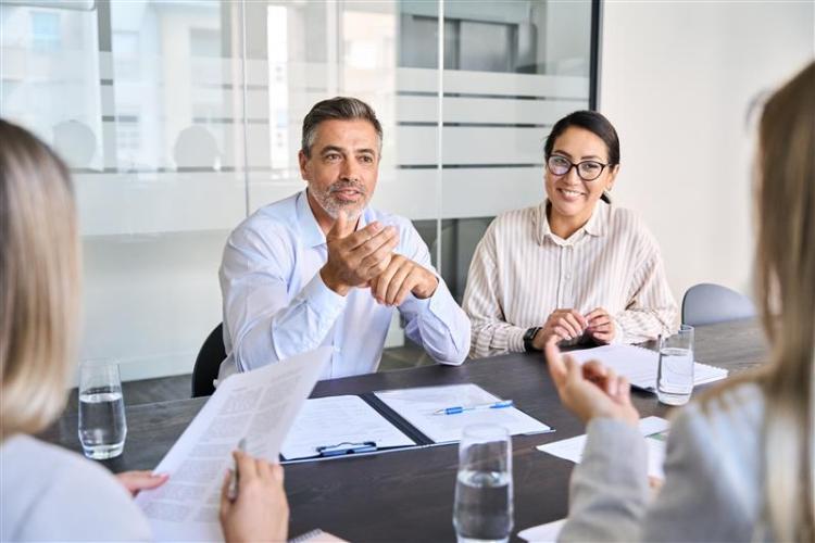 Directors in a board meeting